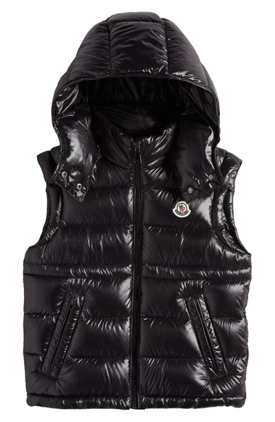 Shop Moncler Kids' Ania Down Puffer Vest In Black