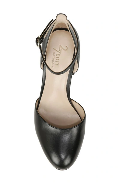 Shop 27 Edit Naturalizer Giovanna Ankle Strap Platform Pump In Black Leather