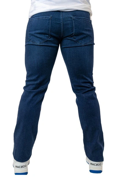 Shop Maceoo Torn Stretch Denim Jeans In Blue