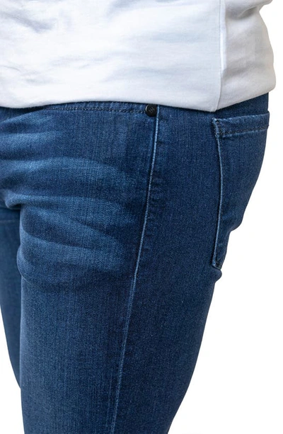 Maceoo Torn Stretch Denim Jeans In Blue