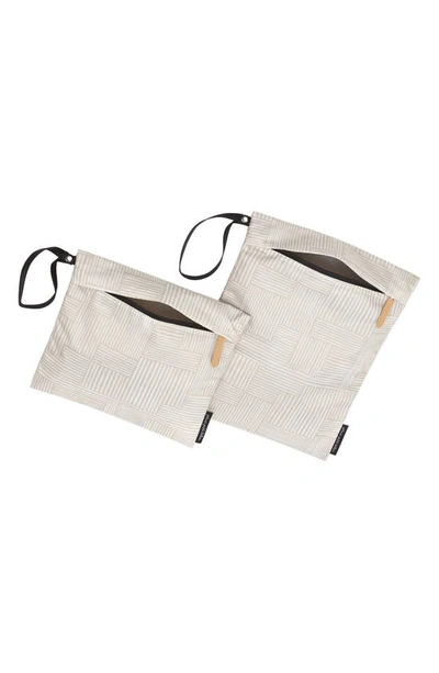 Shop Petunia Pickle Bottom Set Of 2 Water Resistant Wet Bags In Grey