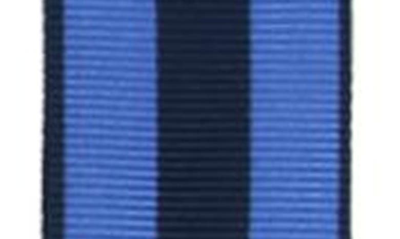 Trafalgar Balint Stripe Grosgrain Suspenders In Blue And Navy
