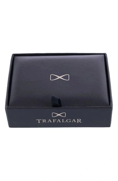 Shop Trafalgar The Plaza Square Cuff Link & Stud Set In Silver