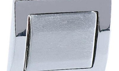 Trafalgar Men's The Plaza Square Cufflink Stud Set In Silver