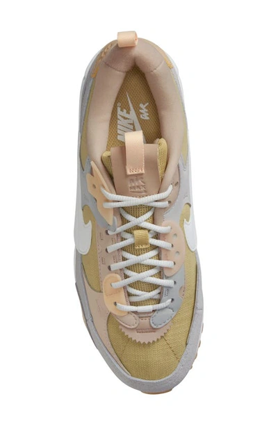 Shop Nike Air Max 90 Futura Sneaker In Buff Gold/ White/ Light Silver