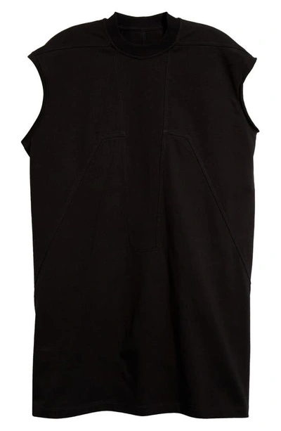 Shop Rick Owens Tarp T Longline Sleeveless T-shirt In Black