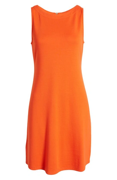 Shop Tommy Bahama Sleeveless Sheath Minidress In Orange Flame