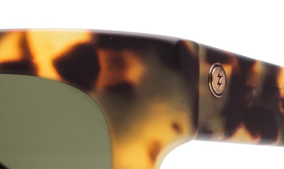 Shop Electric Crasher 54mm Polarized Square Sunglasses In Matte Tort/ Grey Polar