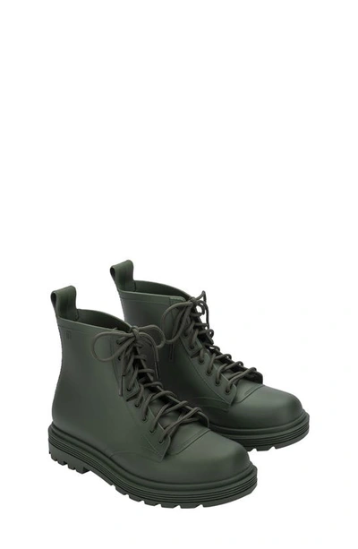 Shop Melissa Kids' Corturno Lace-up Boot In Green