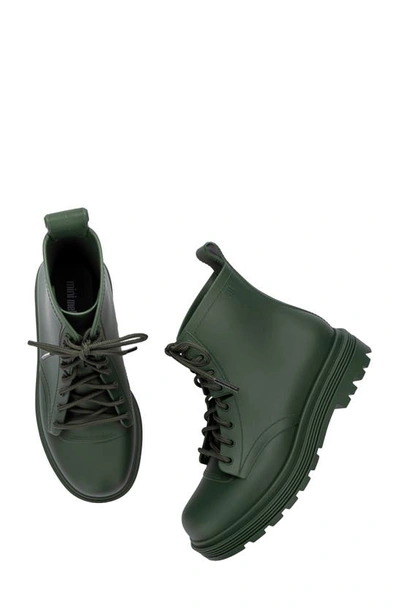 Shop Melissa Kids' Corturno Lace-up Boot In Green