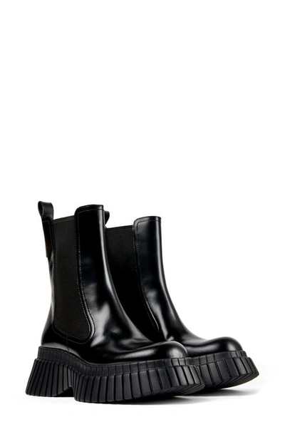 Shop Camper Bcn Platform Chelsea Boot In Black