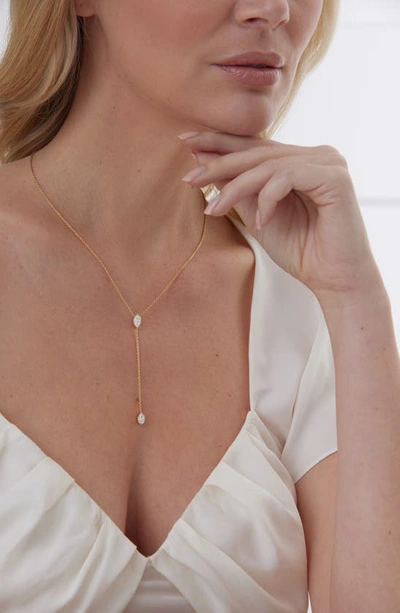 Shop Sara Weinstock Reverie Diamond Y-necklace In Yellow Gold