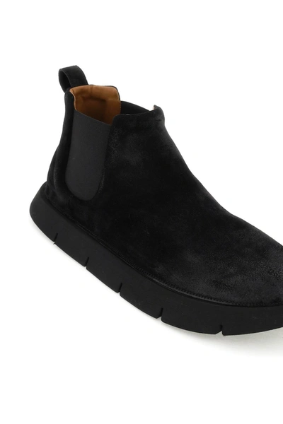 Shop Marsèll Reversed Leather 'intagliata' Beatles Boots