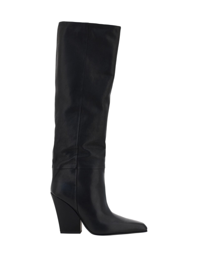 Shop Paris Texas Heeled Jane Boots In Black