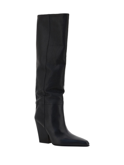 Shop Paris Texas Heeled Jane Boots In Black