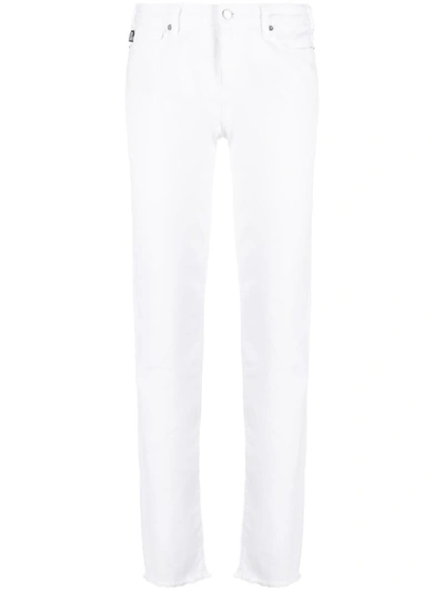 Shop Love Moschino Cotton Pants In White