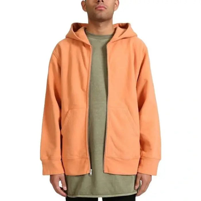 Pre-owned 3 Orange Zip Up Hoodie