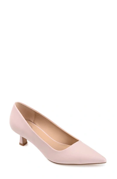 Journee Collection Celica Pointed Toe Pump In Blush