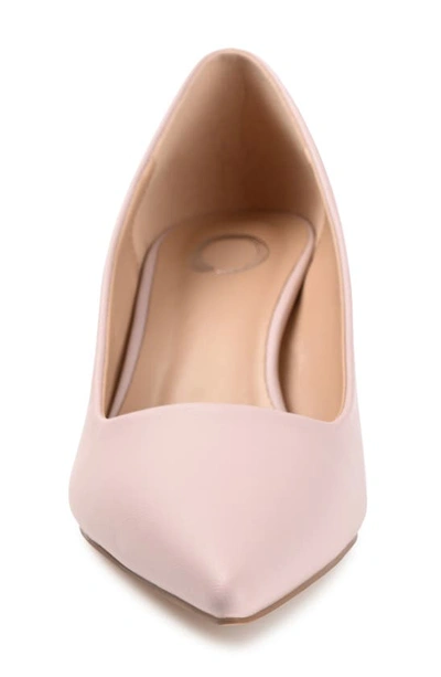 Journee Collection Celica Pointed Toe Pump In Blush
