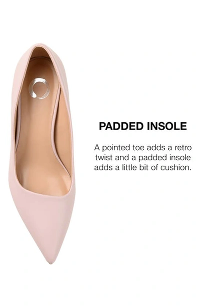 Journee Collection Celica Pointed Toe Pump In Blush