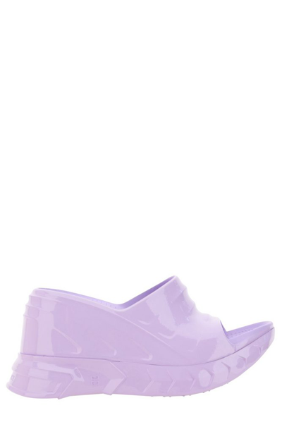 Shop Givenchy Marshmallow Sandals In Purple