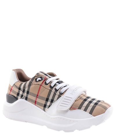 Shop Burberry Sneakers In Beige