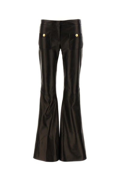 Shop Palm Angels Panelled Flared Trousers In Black