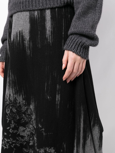 Y's Rock Mit Abstraktem Muster In Black