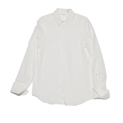 Shop Sportmax Buttoned Long In White