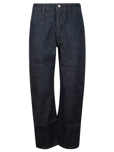 Shop Lemaire Twisted Pants In Navy
