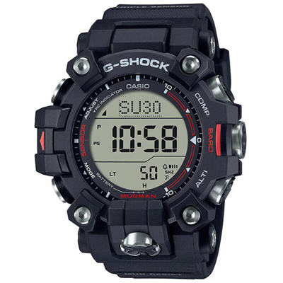 Pre-owned Casio G-shock Master Of Gw-9500-1jf Mudman Radio Solar Carbon Guard Men Watch
