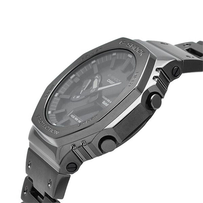 Pre-owned Casio G-shock Gm-b2100bd-1ajf Black Metal Case/band Solar Bluetooth Men Watch Jp