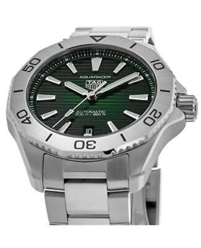 Pre-owned Tag Heuer Aquaracer Professional 200 Green Dial Men's Watch Wbp2115.ba0627