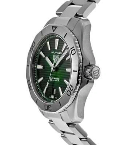 Pre-owned Tag Heuer Aquaracer Professional 200 Green Dial Men's Watch Wbp2115.ba0627