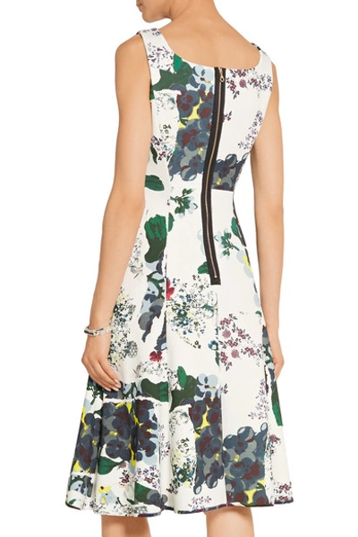 Shop Erdem Tate Floral-print Tech-jersey Dress