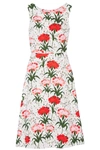 ERDEM Maia floral-print cotton-blend piqué dress