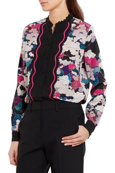 Shop Mary Katrantzou Mica Printed Silk Crepe De Chine Blouse