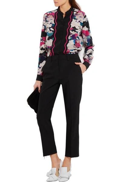 Shop Mary Katrantzou Mica Printed Silk Crepe De Chine Blouse