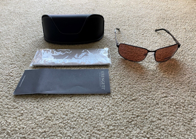 Pre-owned Serengeti Men's  8664 Wanamaker Sunglasses Photochromic Lenses With Tag Case In Drivers (amber)