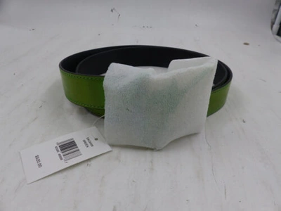 Pre-owned Giuseppe Zanotti Eau2008003 Green Leather Fashion Belt $520 One Size