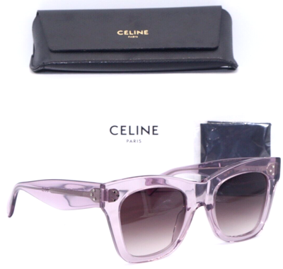 Pre-owned Celine Cl 4004in 78z Clear Pink/pink Gradient Lens Authentc Sunglasses 50-22