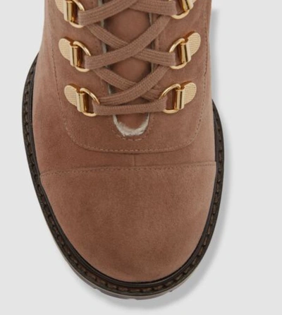 Pre-owned Stuart Weitzman $945  Women's Brown Kolbie Ii Block Chill Boot Shoes Eu 37.5/us 7