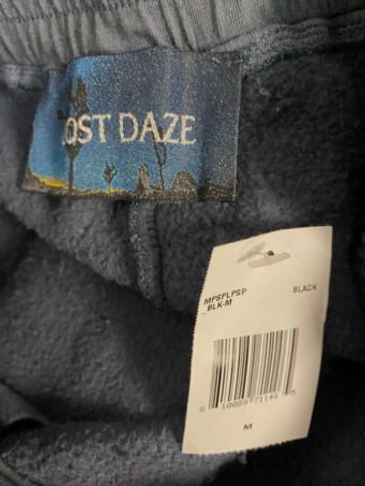 Pre-owned Lost Daze $751  Men's Blue Paint Splatter Drawstring Waist Sweatpants Size M