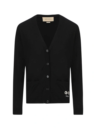 Shop Gucci Gg Intarsia Knit Cardigan In Default Title