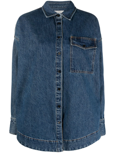 Shop Co Denim Organic-tton Jacket In Blue