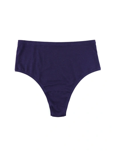Shop Hanky Panky Playstretch™ High Rise Thong Purple In Multicolor