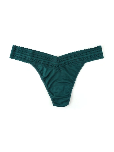 Shop Hanky Panky Dreamease™ Original Rise Thong Ivy Green In Multicolor