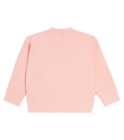Shop Palm Angels Printed Cotton Jersey Sweatshirt In Pink