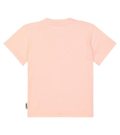 Shop Palm Angels Baby Printed Cotton Jersey T-shirt In Pink