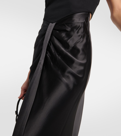 Shop Staud Wayfaring Strapless Maxi Dress In Black